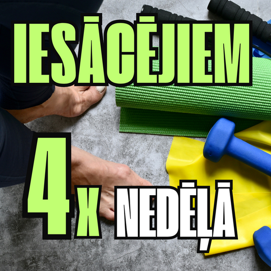 Iesācējiem: 4 treniņi nedēļā – spēkam un izturībai